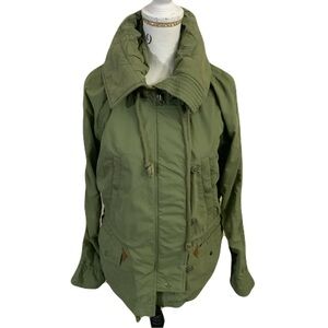 Denim & Supply Ralph Lauren Olive Utility Jacket with High Collar